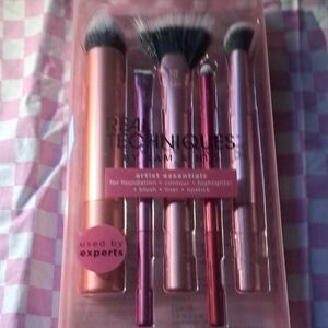 Real Techniques Pink Makeup Brush Set Luxurious Tools